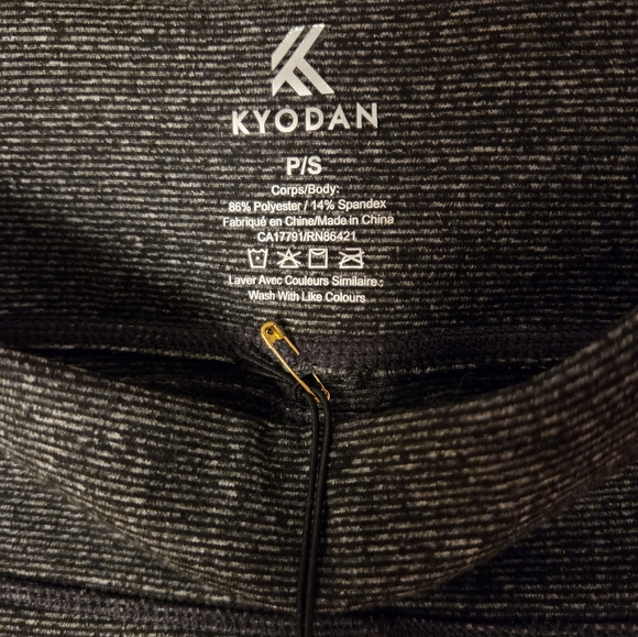 NWT WOMENS KAYODAN GRAY SOFT STRETCH POLYESTER ZIPPER POCKETS ACTIVE PANTS P/S - Picture 5 of 8